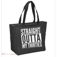 30th Birthday - Straight Outta My Thirties Tote Bag thumb 2