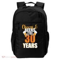 30th Birthday Cheers & Beers To 30 Years Backpack thumb 0