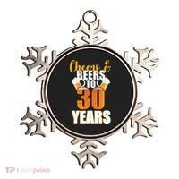 30th Birthday Cheers & Beers To 30 Years Ornament thumb 0