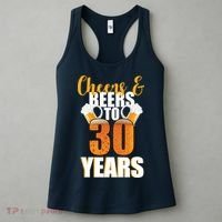 30th Birthday Cheers & Beers To 30 Years Women's Tank Top thumb 3
