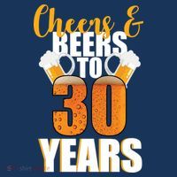 30th Birthday Cheers & Beers To 30 Years Women's Long Sleeve Shirt thumb 2