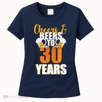 30th Birthday Cheers & Beers To 30 Years Women's T-Shirt thumb 0