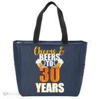 30th Birthday Cheers & Beers To 30 Years Tote Bag thumb 0