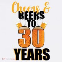 30th Birthday Cheers & Beers To 30 Years Garment-Dyed Sweatshirt thumb 2