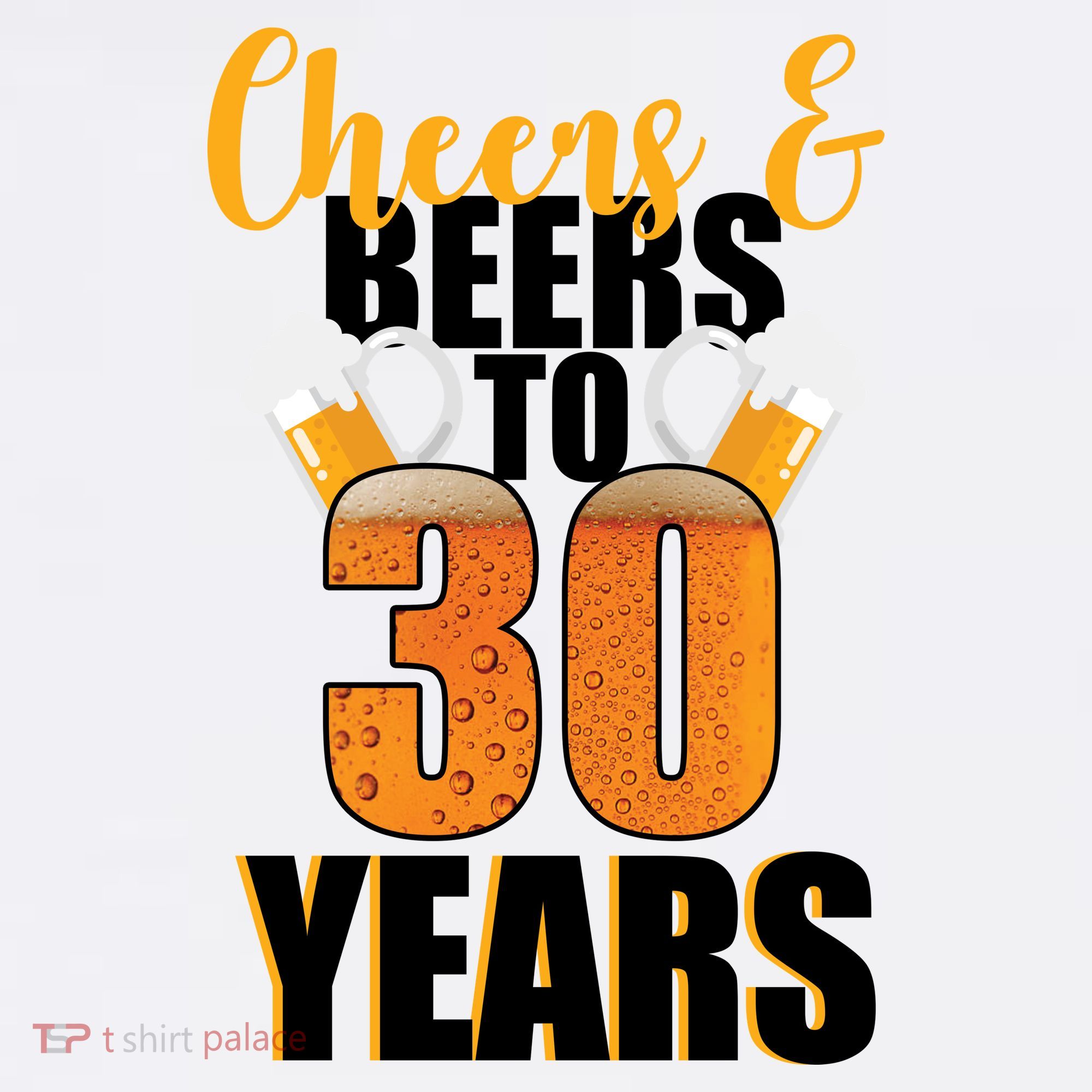 30th Birthday Cheers & Beers To 30 Years Garment-Dyed Sweatshirt