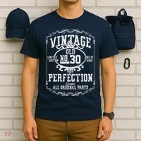 30th Birthday Genuine All Original Parts T-Shirt thumb 6