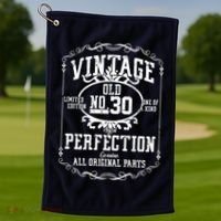 30th Birthday Genuine All Original Parts Golf Towel thumb 1