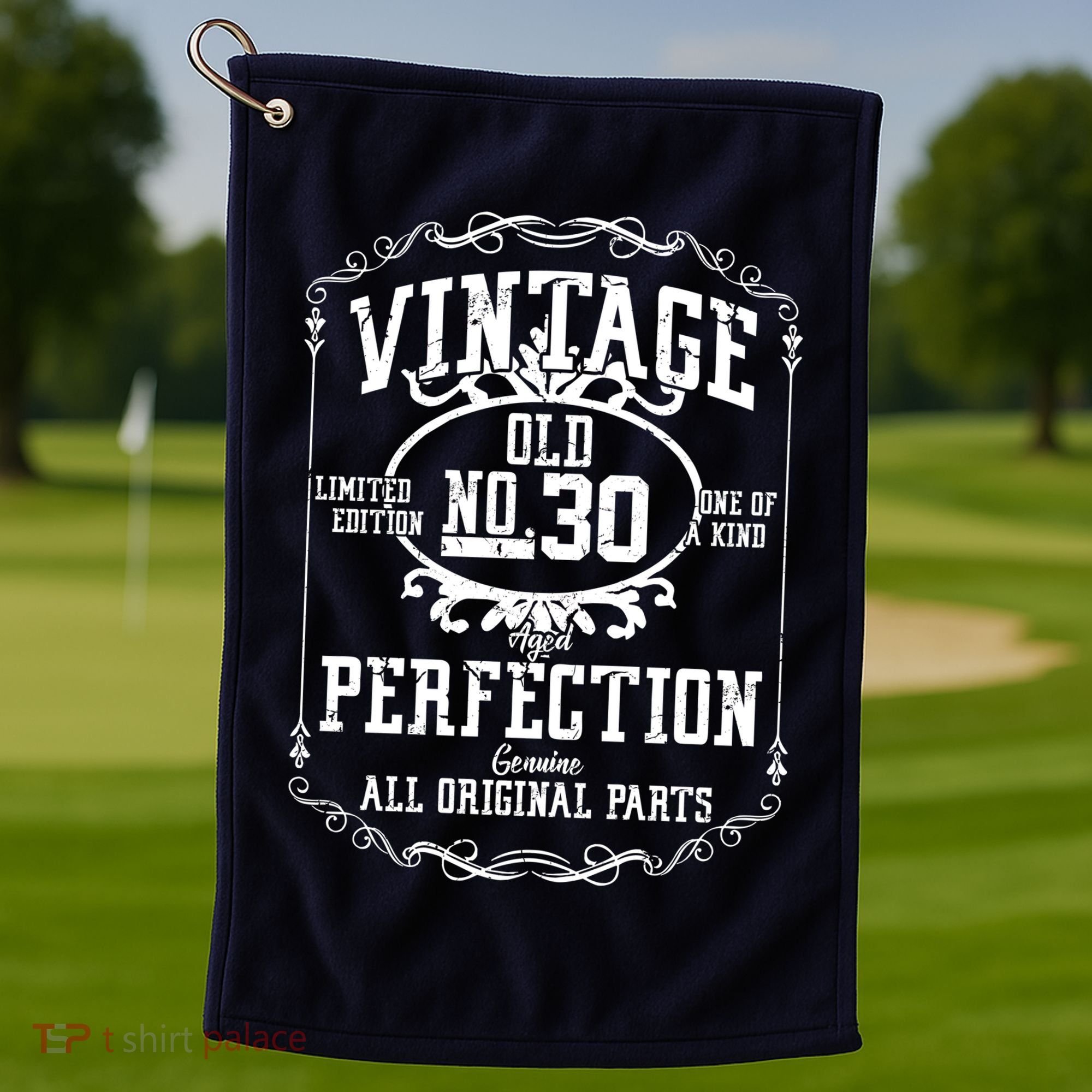 30th Birthday Genuine All Original Parts Golf Towel