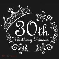 30th Birthday Princess Pom Pom 12in Knit Beanie thumb 2