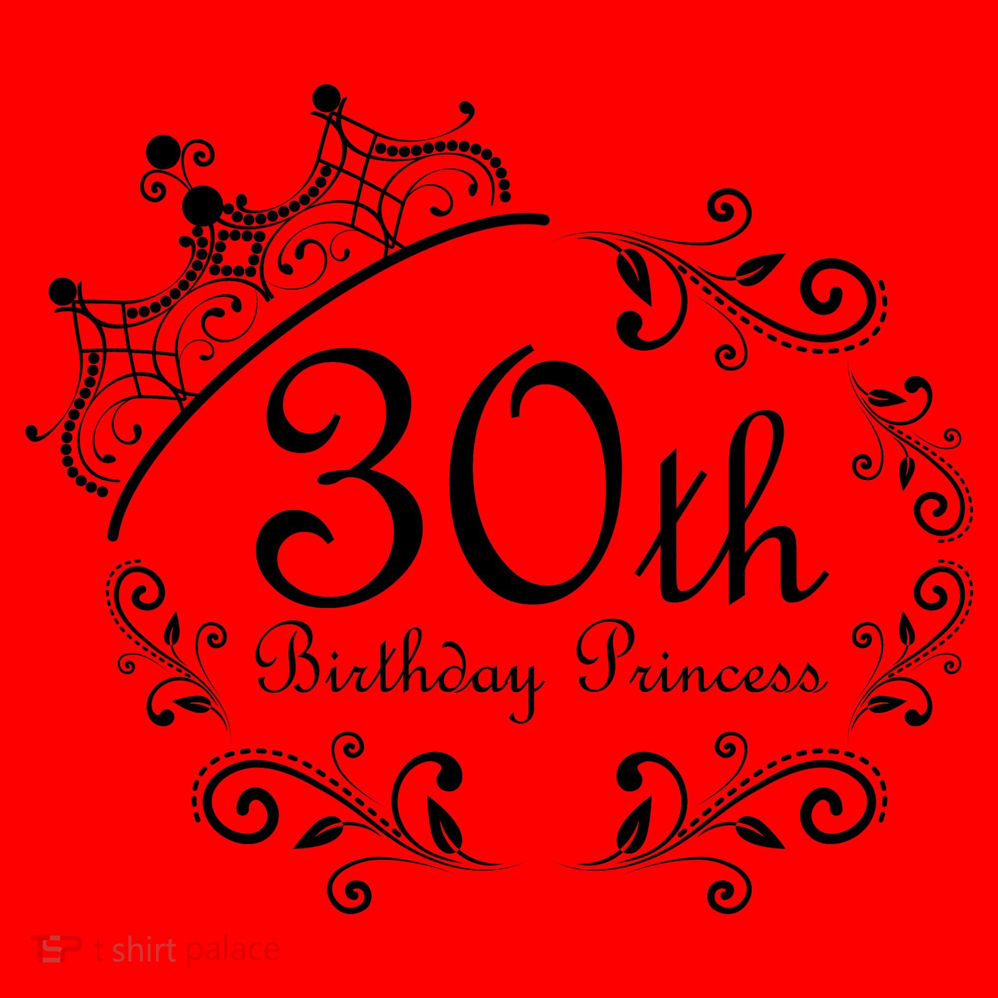 30th Birthday Princess Santa Hat
