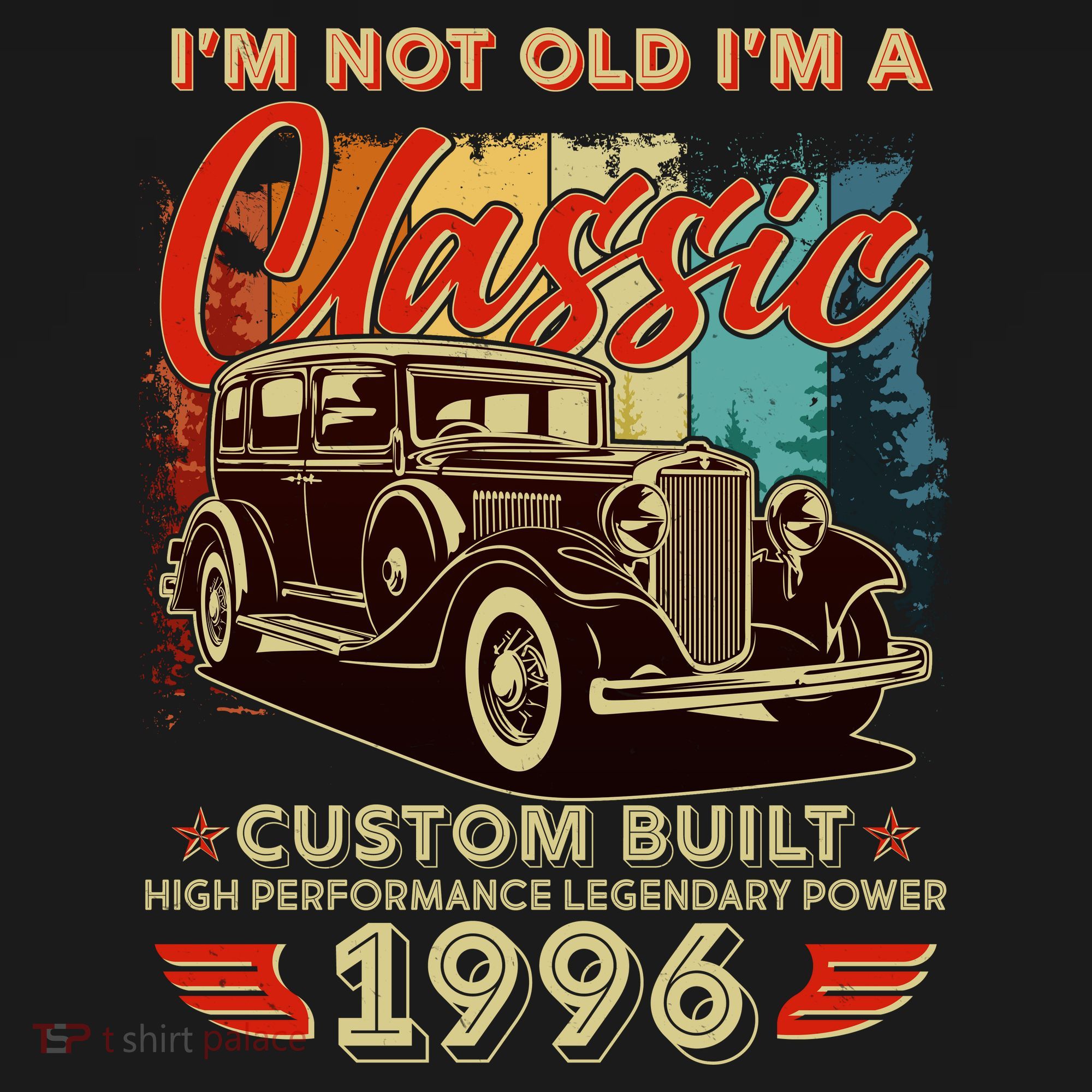 30th 1996 Birthday I'm Not Old I'm A Classic Custom Built High Performance Legendary Power  Women's Hoodie