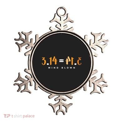 3 14 Pie Mind Blown Funny Math Pi Day Mathematics Gift Ornament