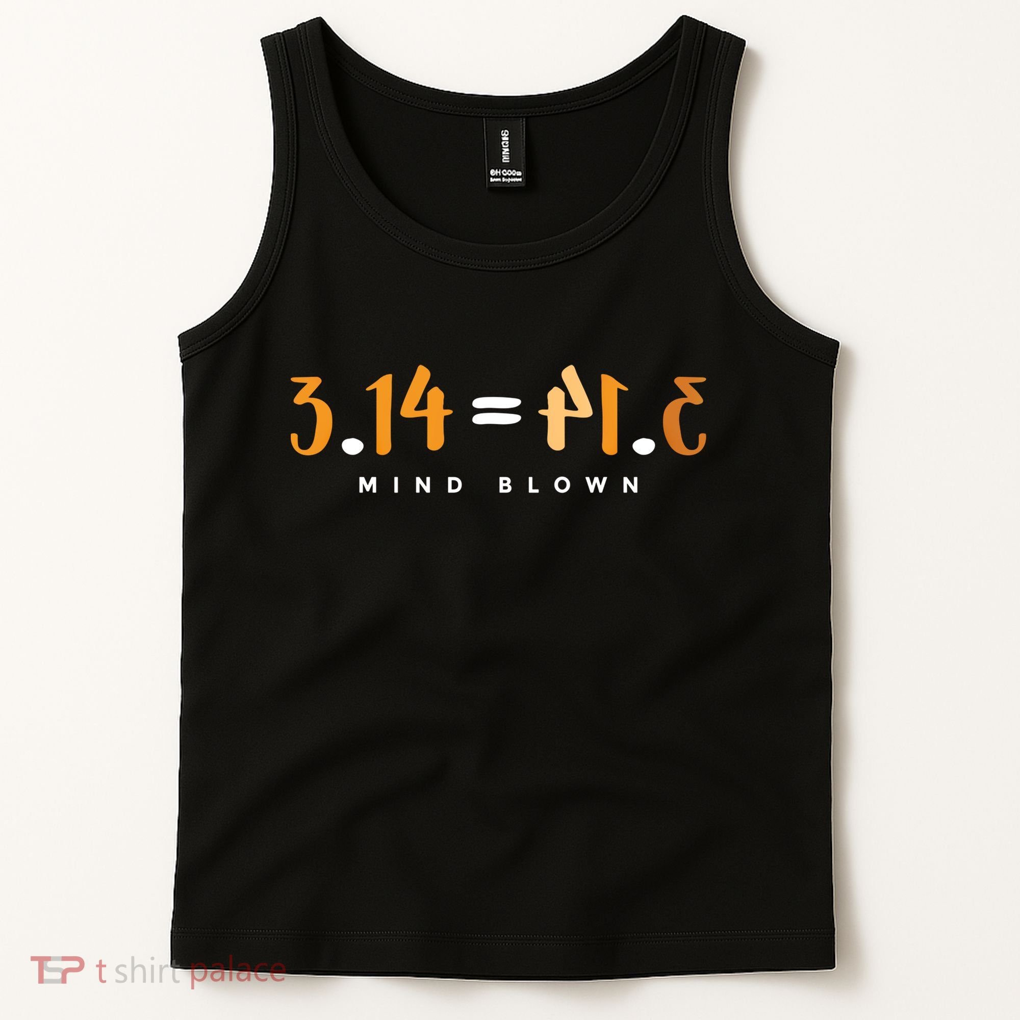 3 14 Pie Mind Blown Funny Math Pi Day Mathematics Gift Tank Top