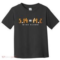3 14 Pie Mind Blown Funny Math Pi Day Mathematics Gift Toddler T-Shirt thumb 0