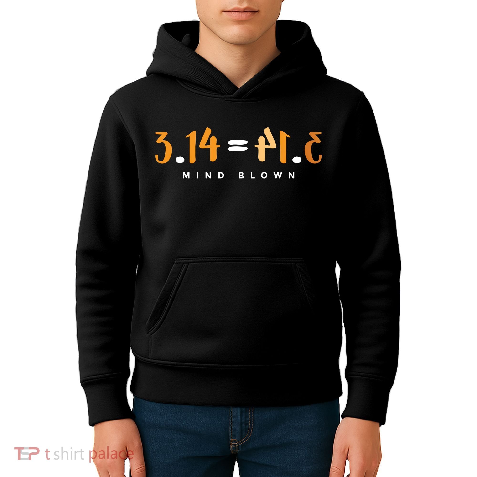 3 14 Pie Mind Blown Funny Math Pi Day Mathematics Gift Kids Hoodie