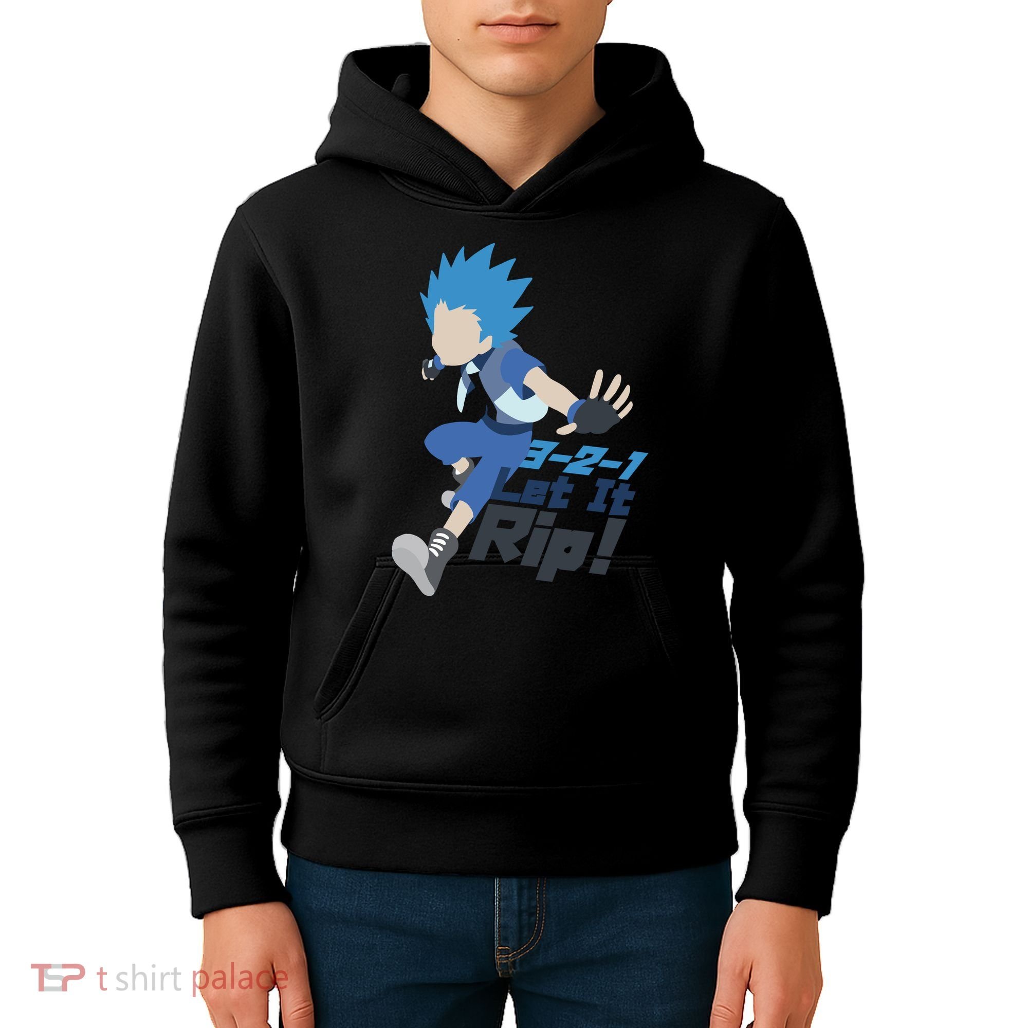 321 Let It Rip Anime Kids Hoodie