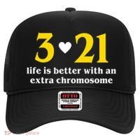 3 21 Life Is Better With An Extra Chromosome Down Syndrome Hat thumb 0
