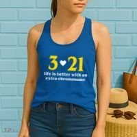 3 21 Life Is Better With An Extra Chromosome Down Syndrome Women's Tank Top thumb 2