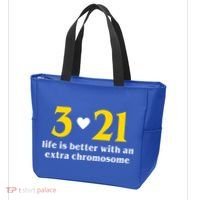 3 21 Life Is Better With An Extra Chromosome Down Syndrome Tote Bag thumb 3