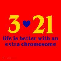 3 21 Life Is Better With An Extra Chromosome Down Syndrome Santa Hat thumb 1