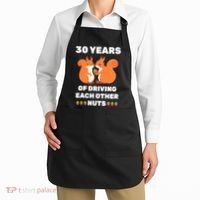 30th 30-Year Pearl Wedding Anniversary Funny Couple Him Her Apron thumb 2