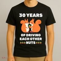 30th 30-Year Pearl Wedding Anniversary Funny Couple Him Her T-Shirt thumb 3