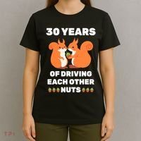 30th 30-Year Pearl Wedding Anniversary Funny Couple Him Her T-Shirt thumb 4
