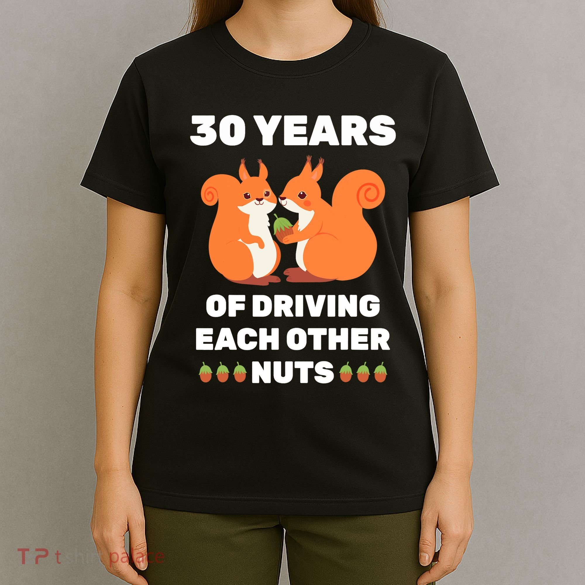 30th 30-Year Pearl Wedding Anniversary Funny Couple Him Her T-Shirt