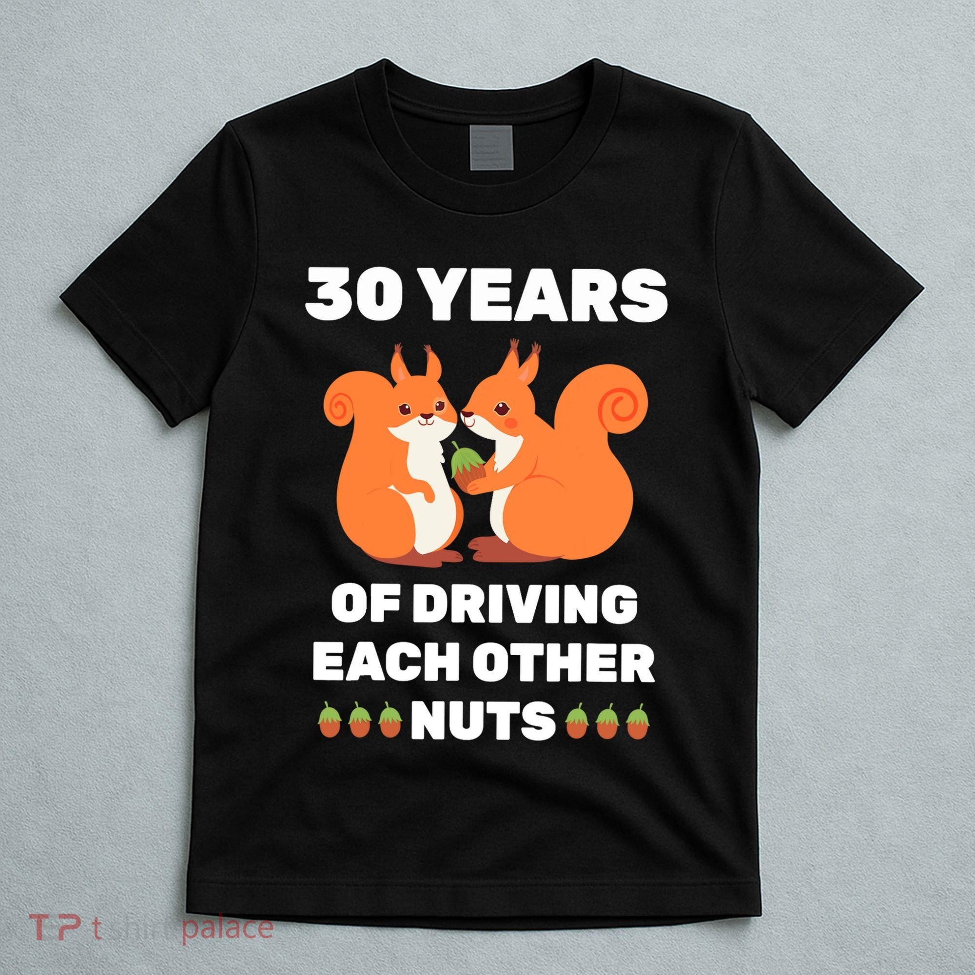 30th 30-Year Pearl Wedding Anniversary Funny Couple Him Her T-Shirt