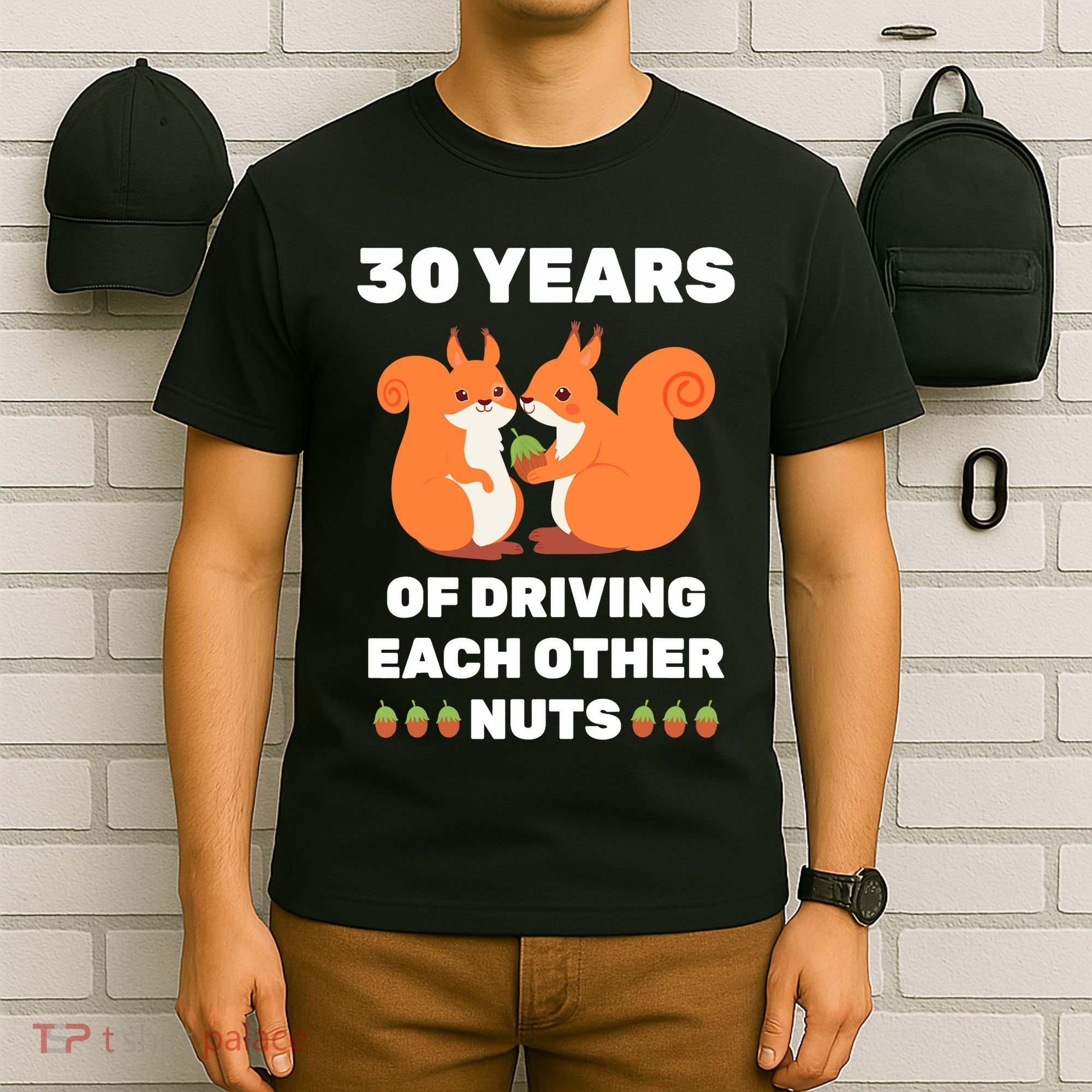 30th 30-Year Pearl Wedding Anniversary Funny Couple Him Her T-Shirt