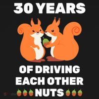 30th 30-Year Pearl Wedding Anniversary Funny Couple Him Her Women's Hoodie thumb 2