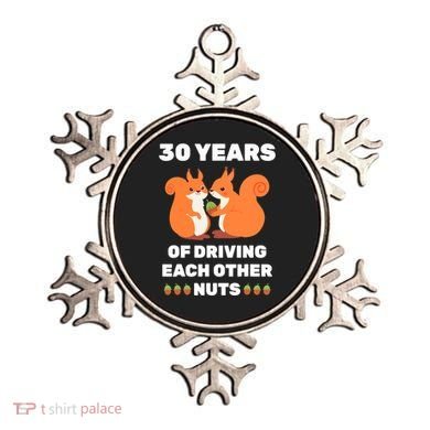 30th 30-Year Pearl Wedding Anniversary Funny Couple Him Her Ornament