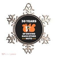 30th 30-Year Pearl Wedding Anniversary Funny Couple Him Her Ornament thumb 0