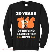 30th 30-Year Pearl Wedding Anniversary Funny Couple Him Her Tall Sweatshirt thumb 0