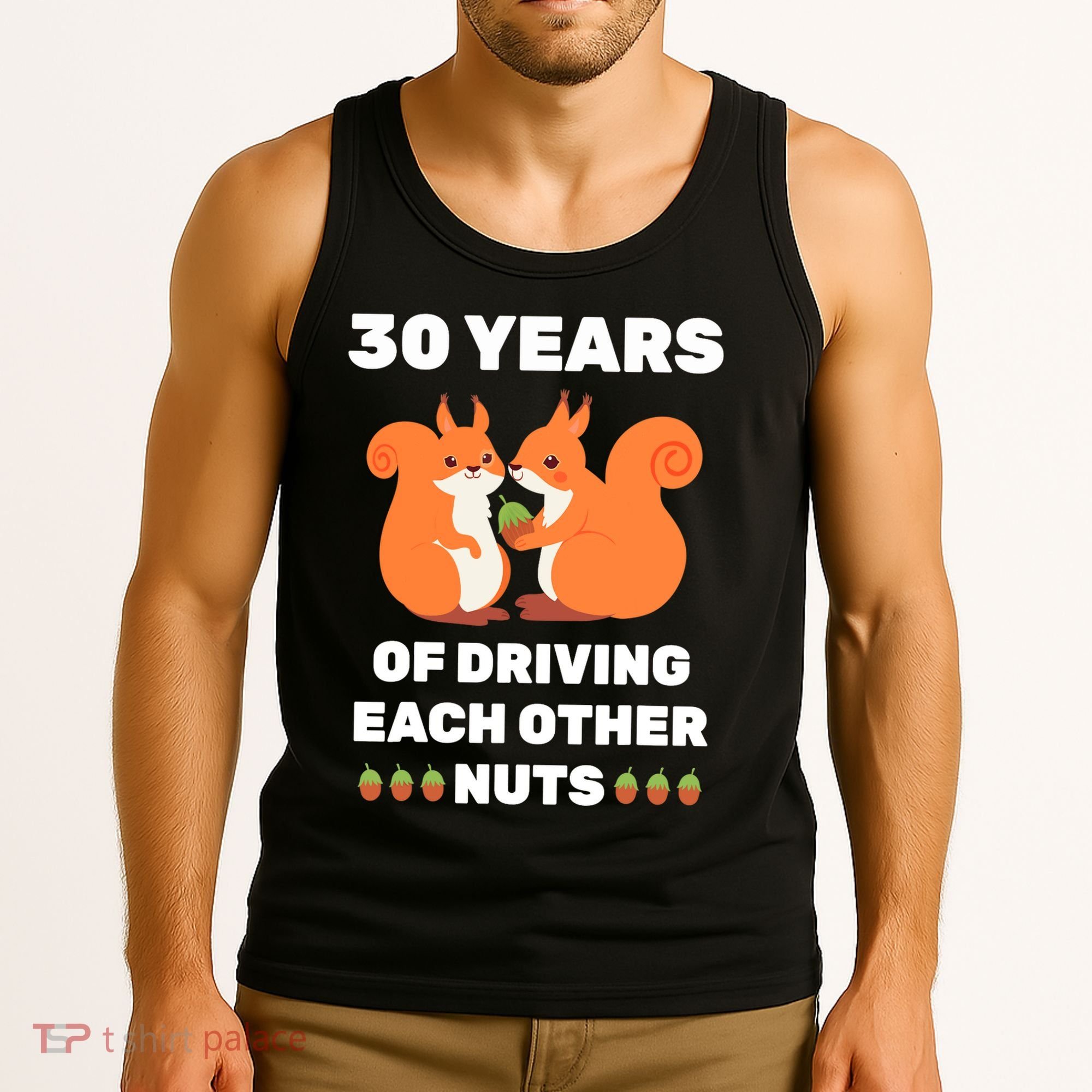 30th 30-Year Pearl Wedding Anniversary Funny Couple Him Her Tank Top