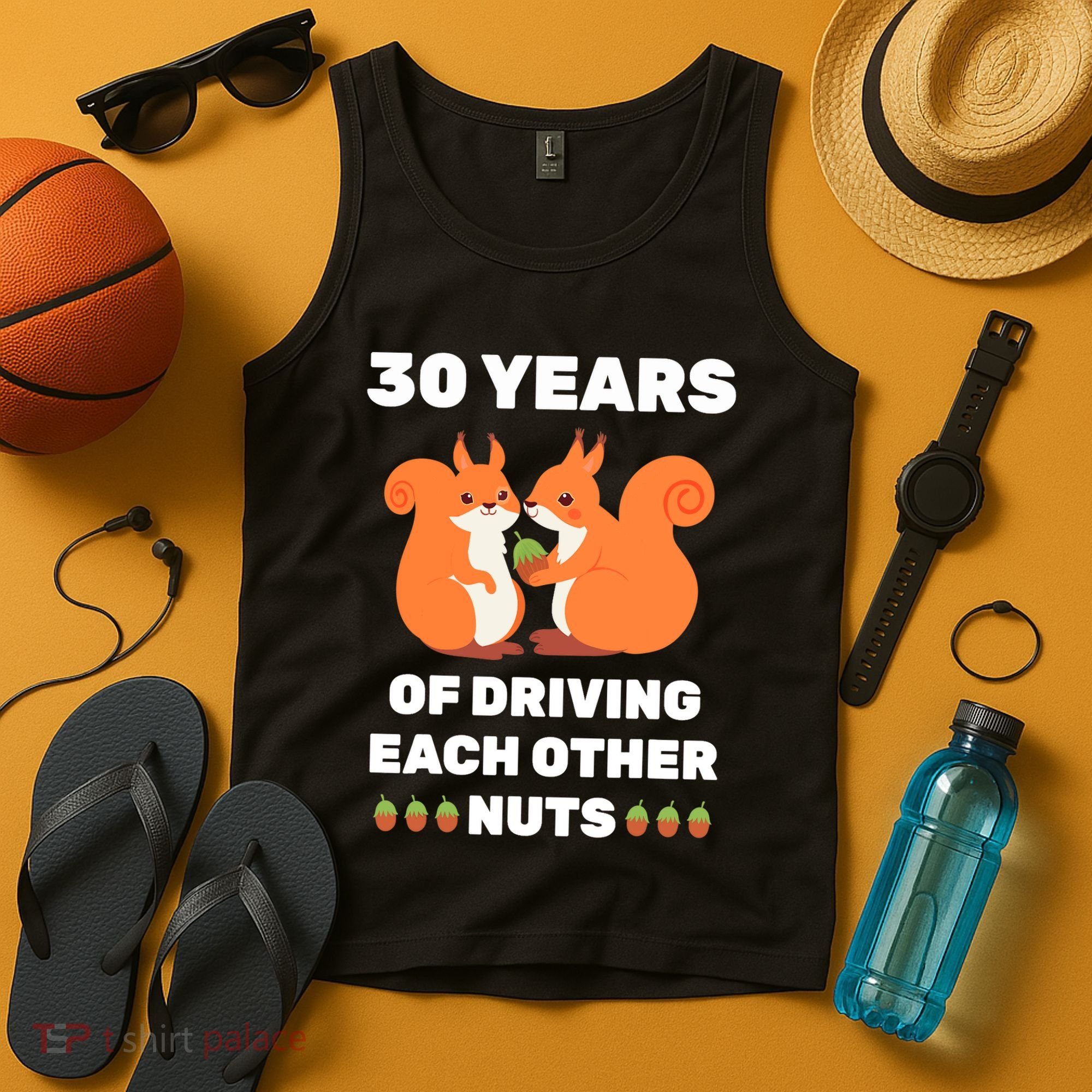 30th 30-Year Pearl Wedding Anniversary Funny Couple Him Her Tank Top