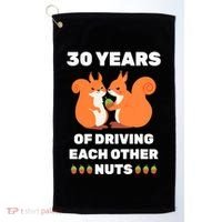 30th 30-Year Pearl Wedding Anniversary Funny Couple Him Her Golf Towel thumb 0