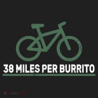 38 Miles Per Burrito Bike Ride Women's Sweatshirt thumb 2