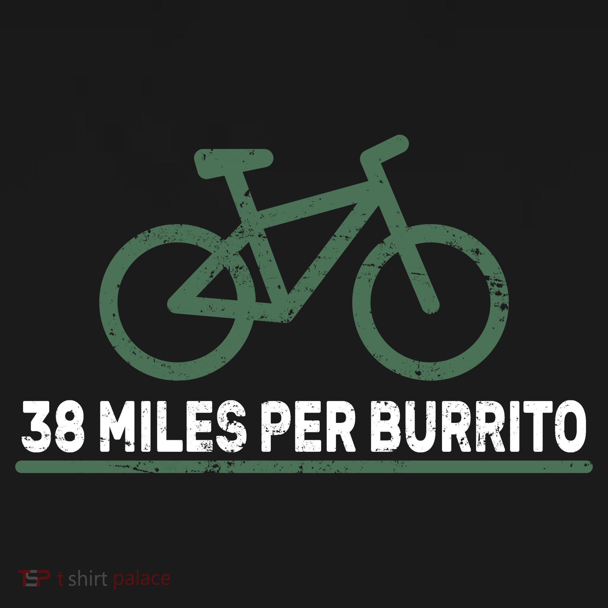 38 Miles Per Burrito Bike Ride USA-Made Doggie Bandana