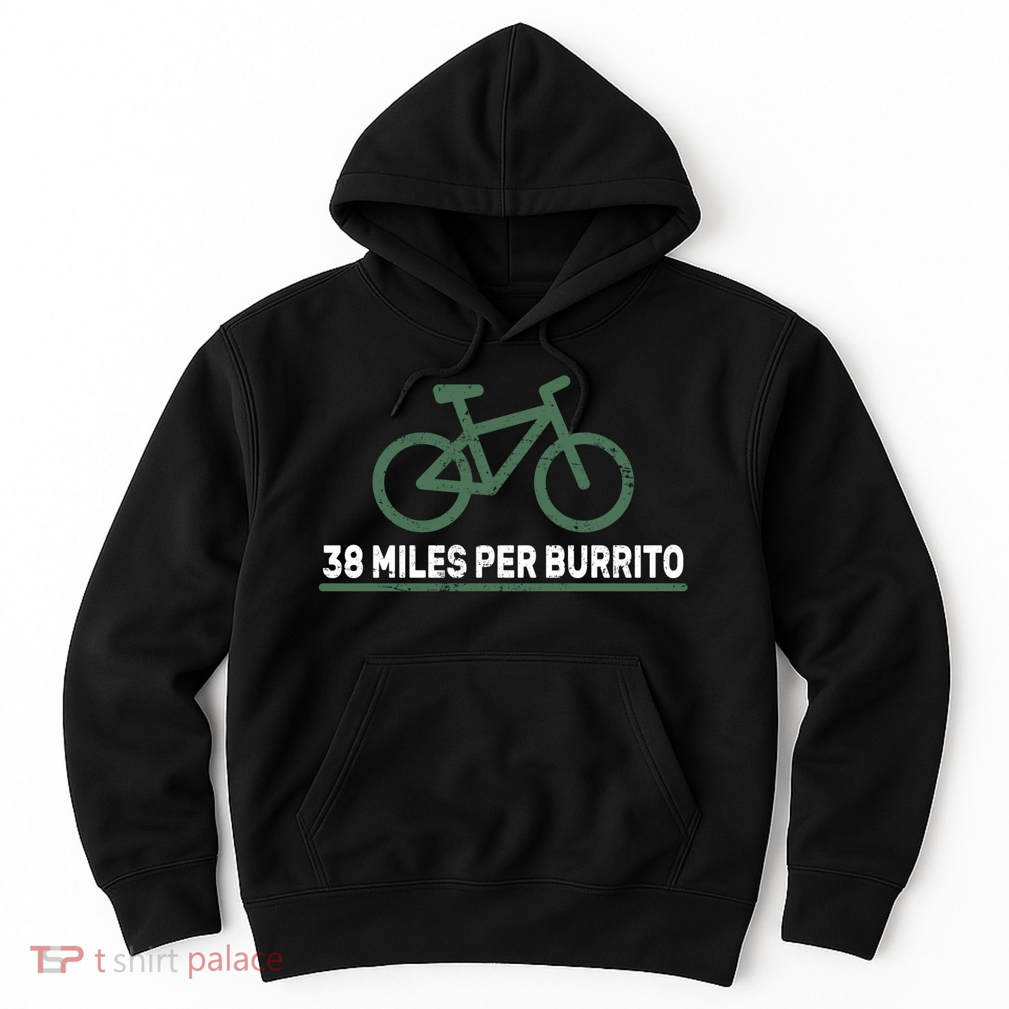 38 Miles Per Burrito Bike Ride Hoodie