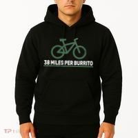 38 Miles Per Burrito Bike Ride Hoodie thumb 2