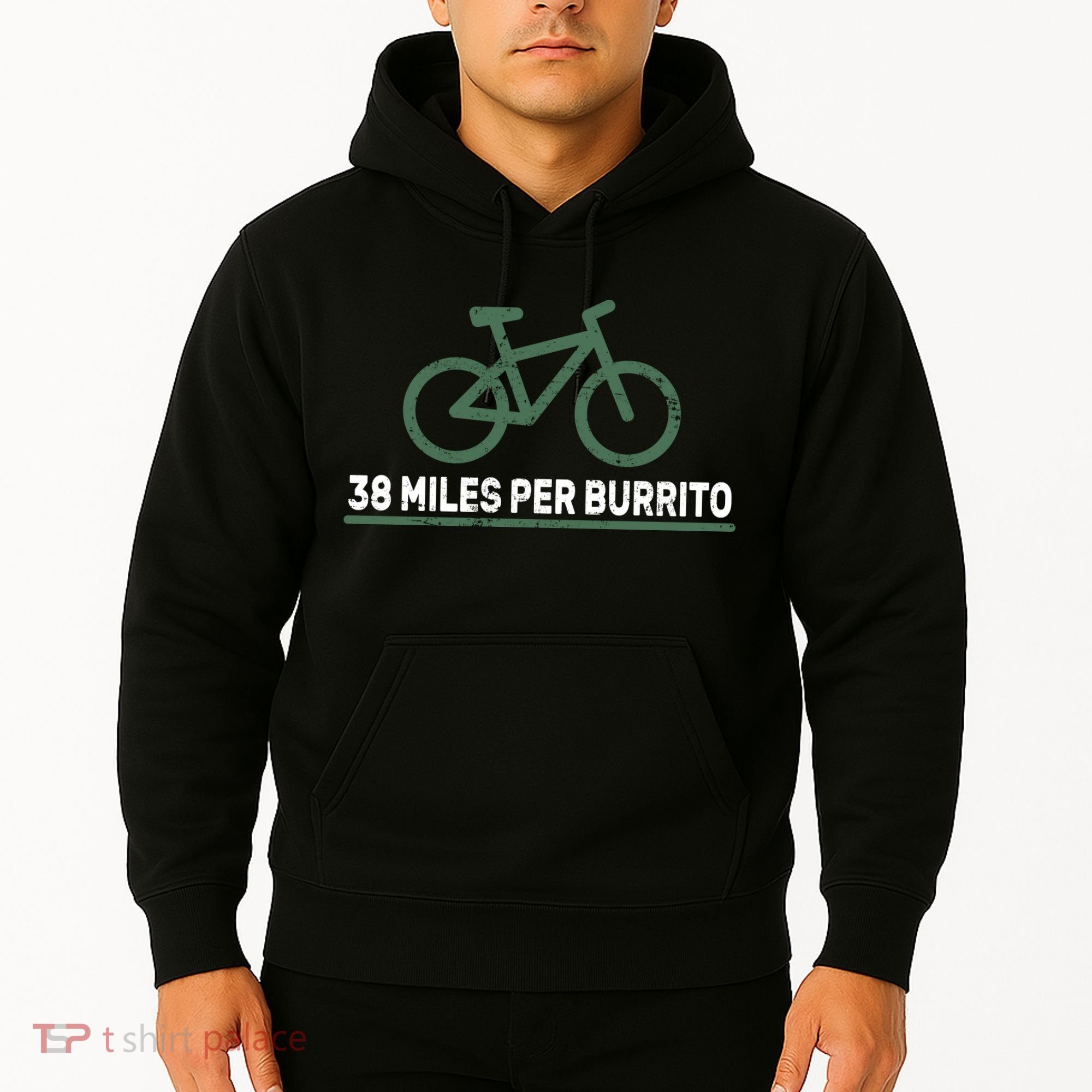 38 Miles Per Burrito Bike Ride Hoodie