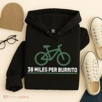 38 Miles Per Burrito Bike Ride Hoodie thumb 4