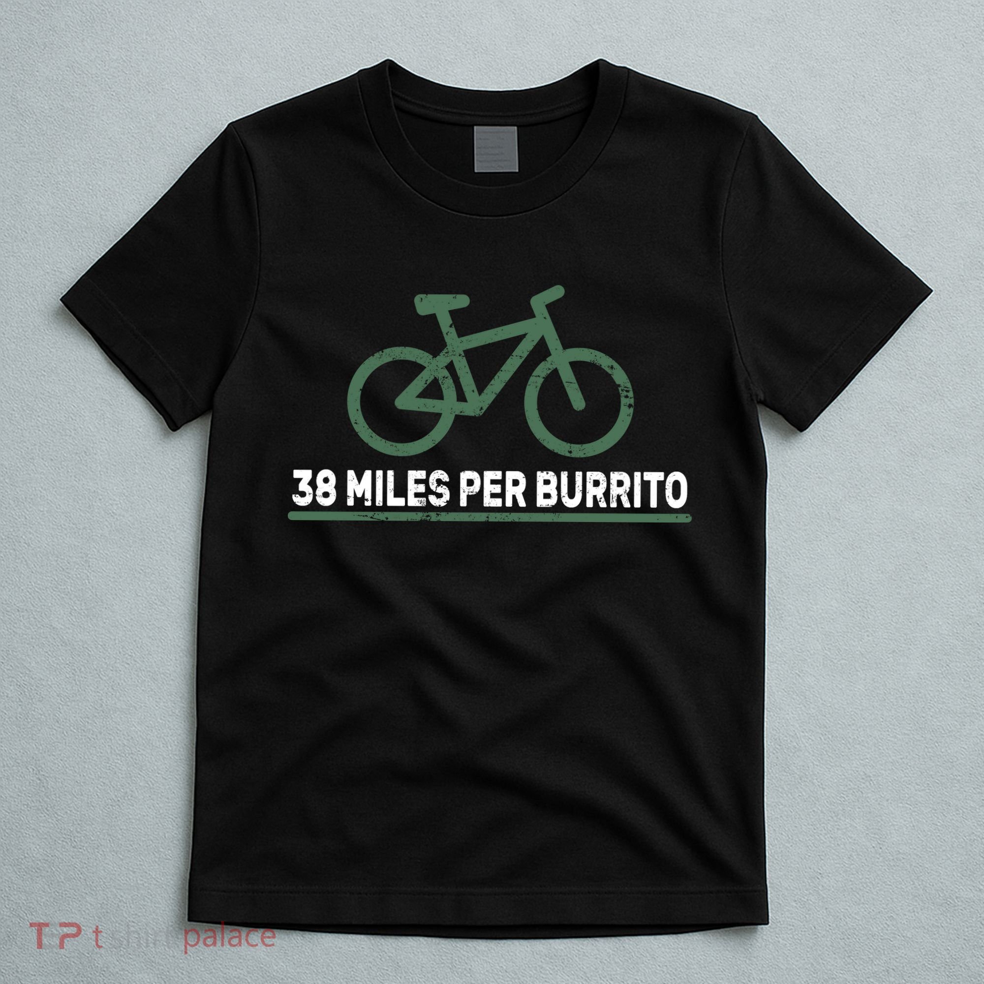 38 Miles Per Burrito Bike Ride T-Shirt