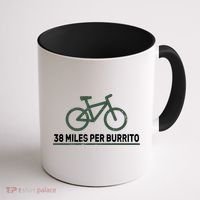 38 Miles Per Burrito Bike Ride Coffee Mug thumb 1