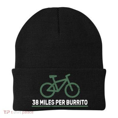 38 Miles Per Burrito Bike Ride Beanie