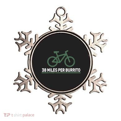 38 Miles Per Burrito Bike Ride Ornament