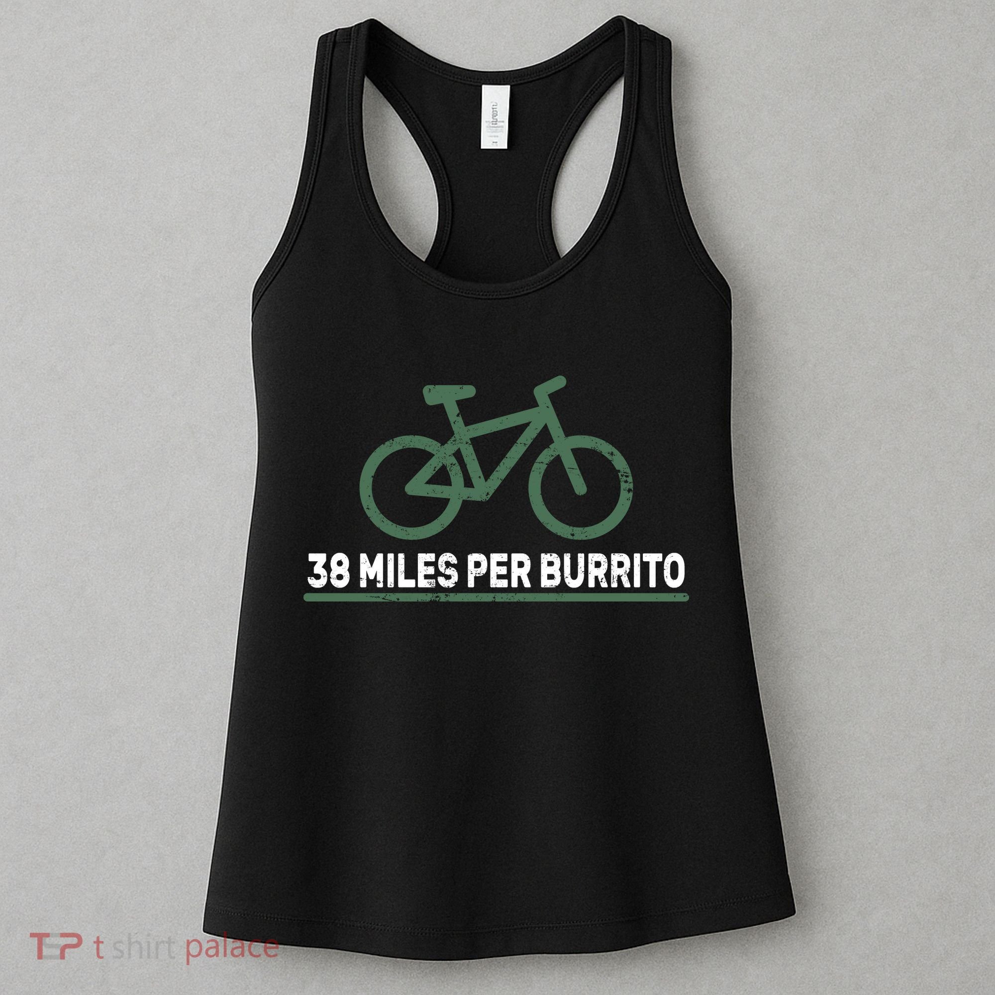38 Miles Per Burrito Bike Ride Women's Tank Top