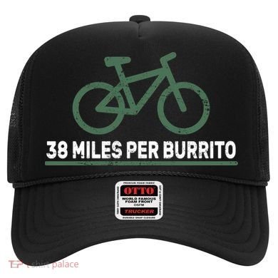 38 Miles Per Burrito Bike Ride Hat