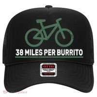 38 Miles Per Burrito Bike Ride Hat thumb 0